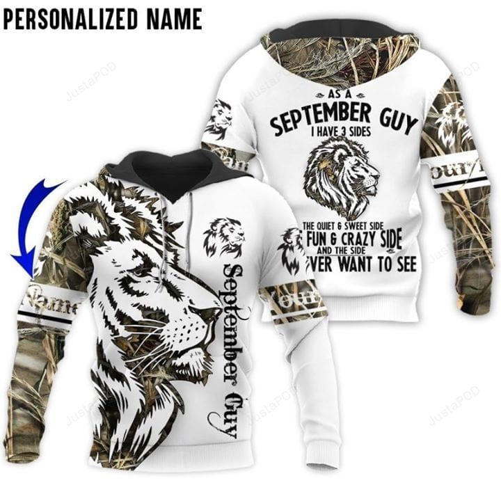 Personalized Name September Guy Lion King 3d Hoodie 3d H