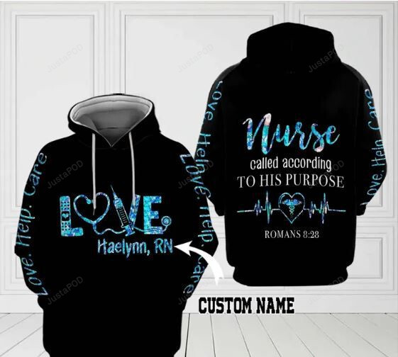 Personalized Nurse Custom Name 3d Sweater All Over Print Hoodie Or Zip-up Hoodie