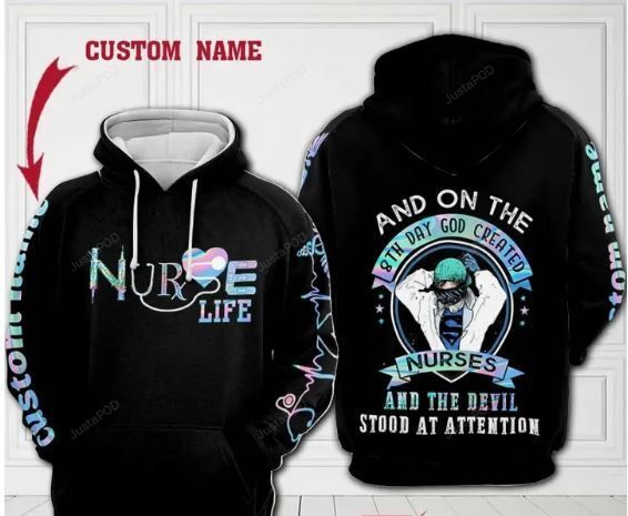 Personalized Nurse Life Custom Name 3d All Over Print Hoodie Zip-up Hoodie