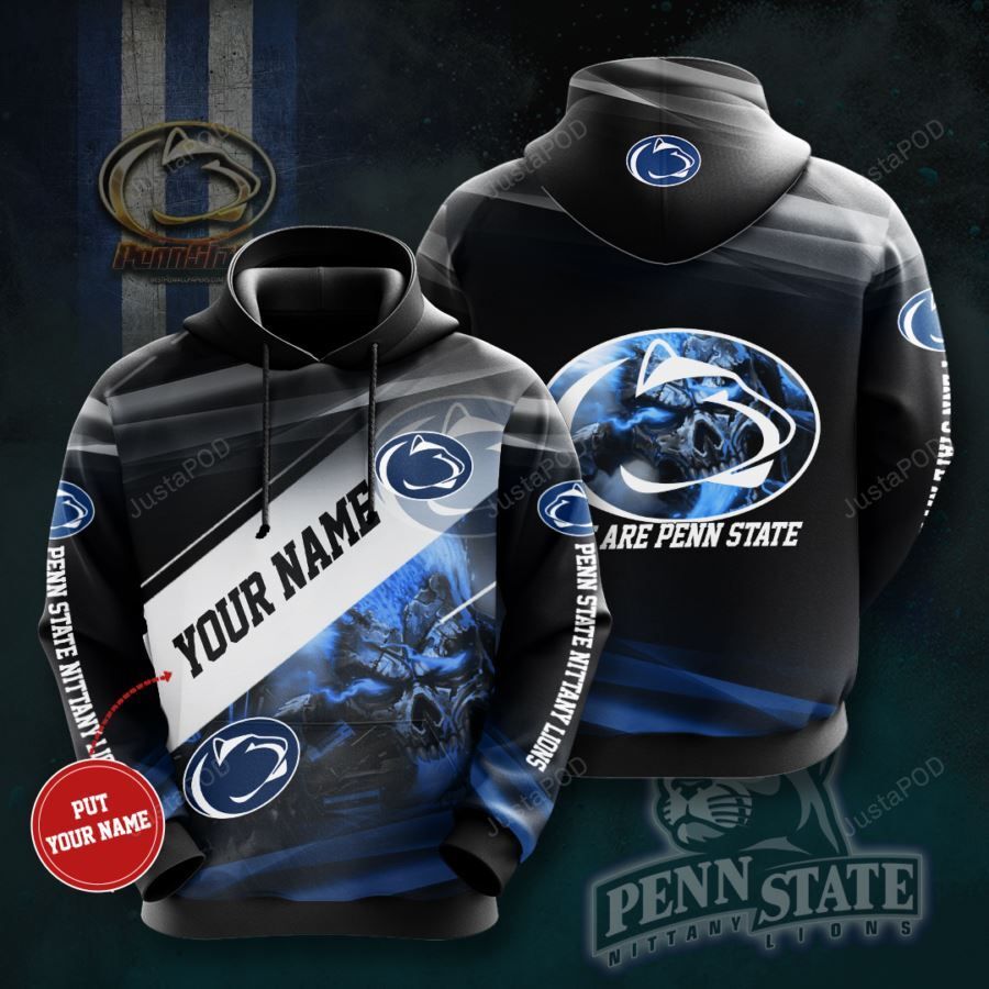 Personalized Penn State Nittany Lions Football Team Ncaa Custom Name 3d All Over Print Hoodie