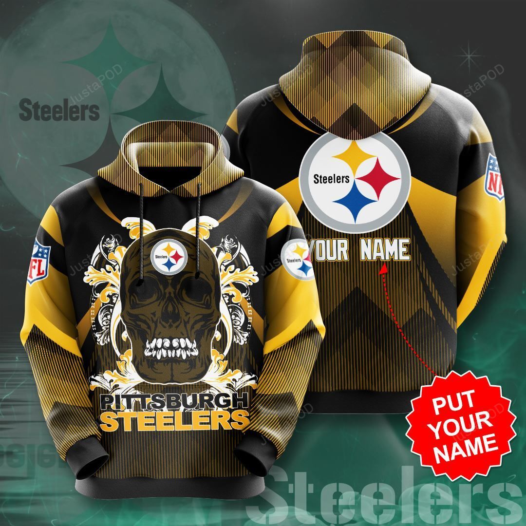 Personalized Pittsburgh Steelers Football Team Nfl Custom Name 3d All Over Print Hoodie-trungten-7xsav