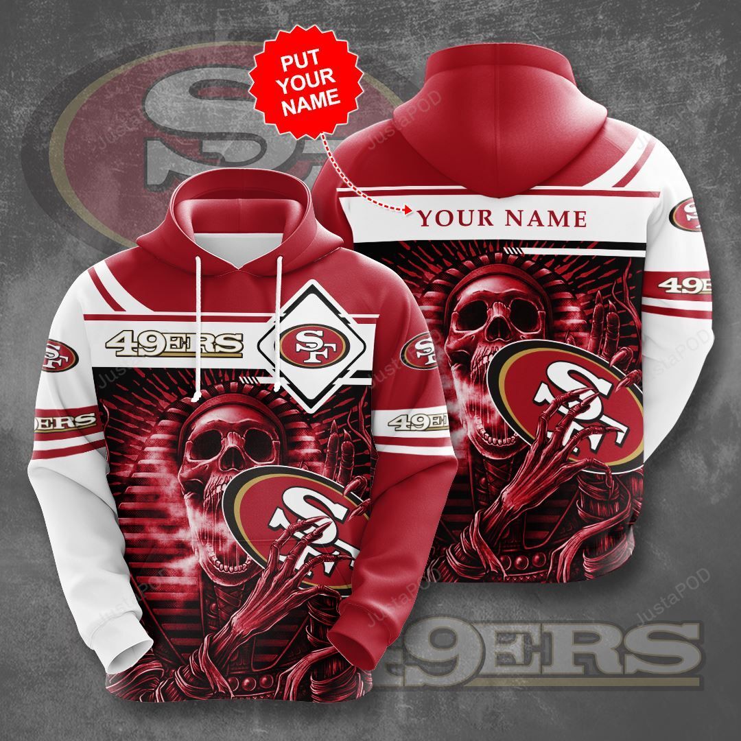 Personalized San Francisco 49ers Football Team Nfl Custom Name 3d All Over Print Hoodie-trungten-a98zb