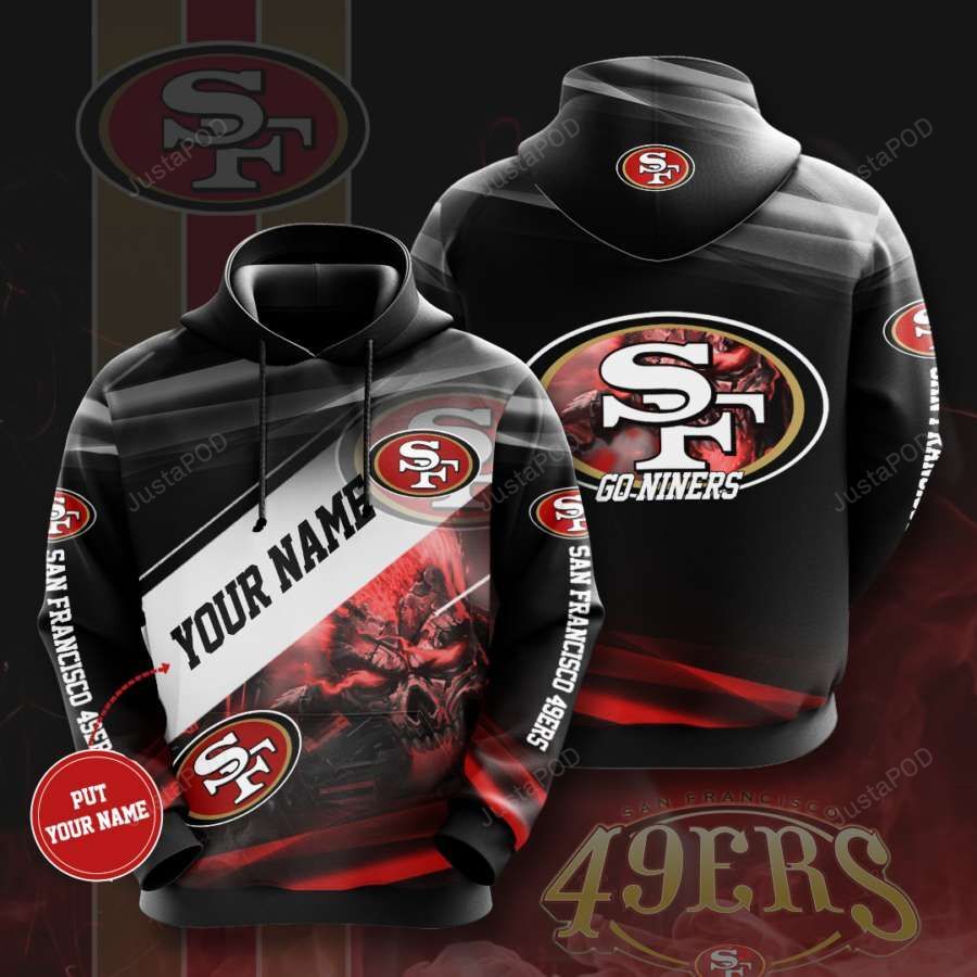 Personalized San Francisco 49ers Football Team Nfl Custom Name 3d All Over Print Hoodie-trungten-jv9gc