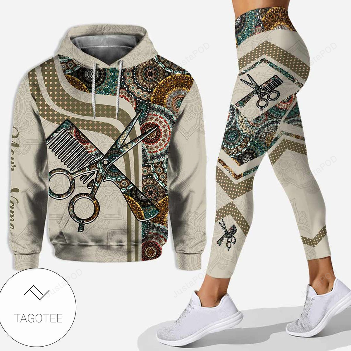 Personalized The Hair Hustler Custom Hoodie And Leggings All Over Printed