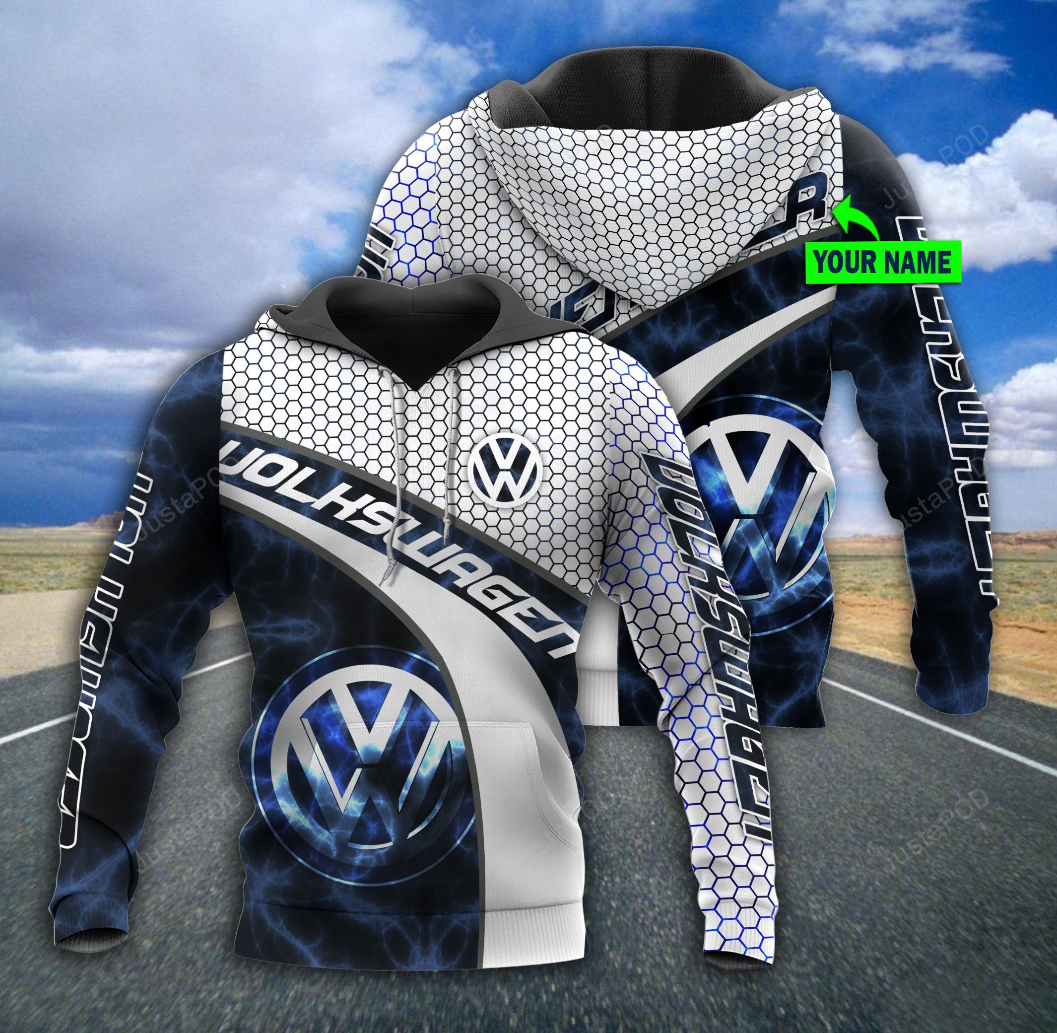 Personalized Volkswagen Custom 3d All Over Print Hoodie