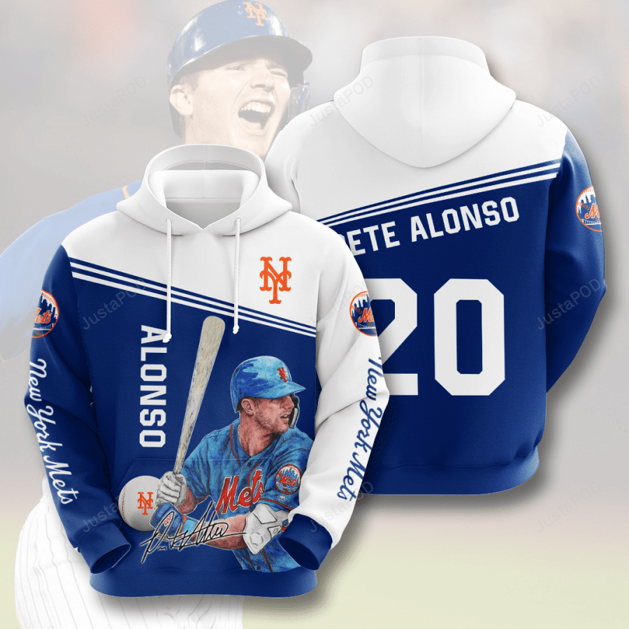 Pete Alonso New York Mets Men And Women 3d Hoodie New York Mets 3d Shirt