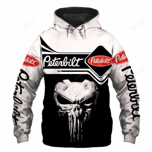 Peterbilt Trucks Punisher Skull Men And Women 3d Full Printing Hoodie Shirt Peterbilt Trucks Punisher Skull 3d Full Printing Shirt