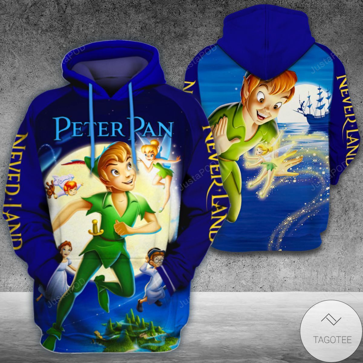 Peterpan 3d All Over Print Hoodie Zip-up Hoodie