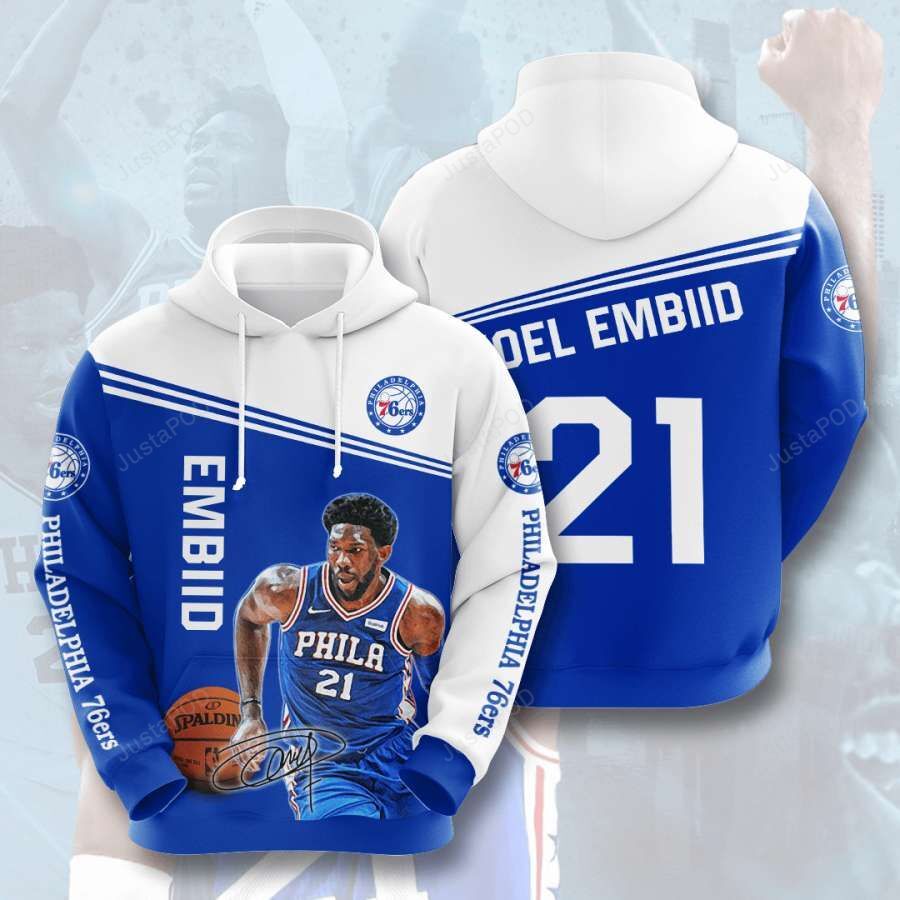 Philadelphia 76ers 3d All Over Print Hoodie Zip-up Hoodie-trungten-oac6k