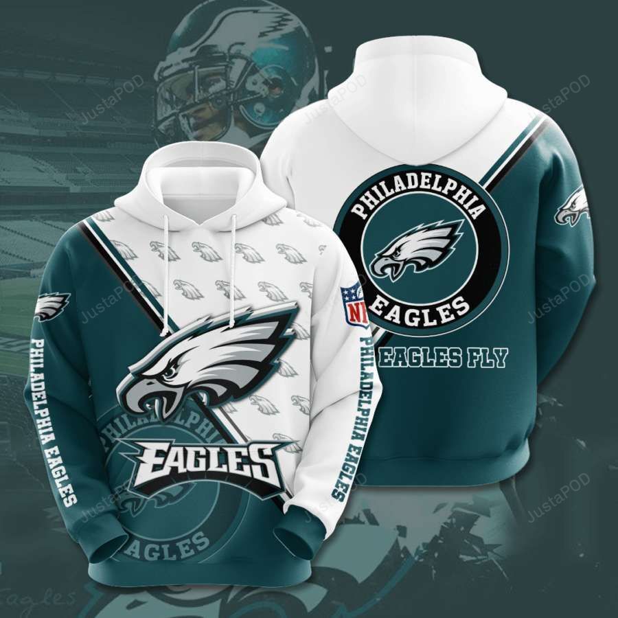 Philadelphia Eagles 3d All Over Print Hoodie Zip-up Hoodie-trungten-2d5df