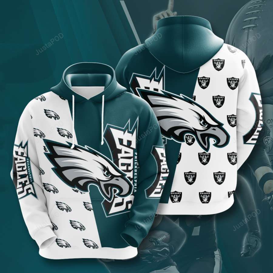 Philadelphia Eagles 3d All Over Print Hoodie Zip-up Hoodie-trungten-2w2fn