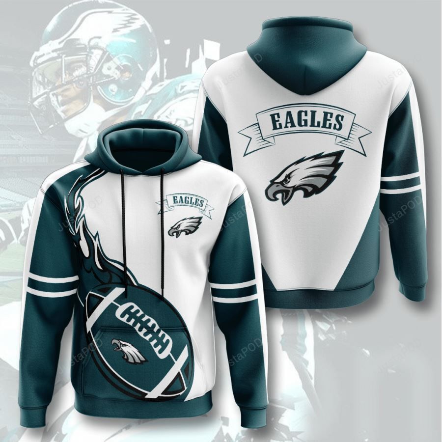 Philadelphia Eagles 3d All Over Print Hoodie Zip-up Hoodie-trungten-3ag33