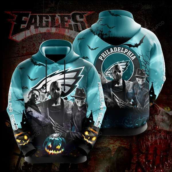 Philadelphia Eagles 3d All Over Print Hoodie Zip-up Hoodie-trungten-9du7x