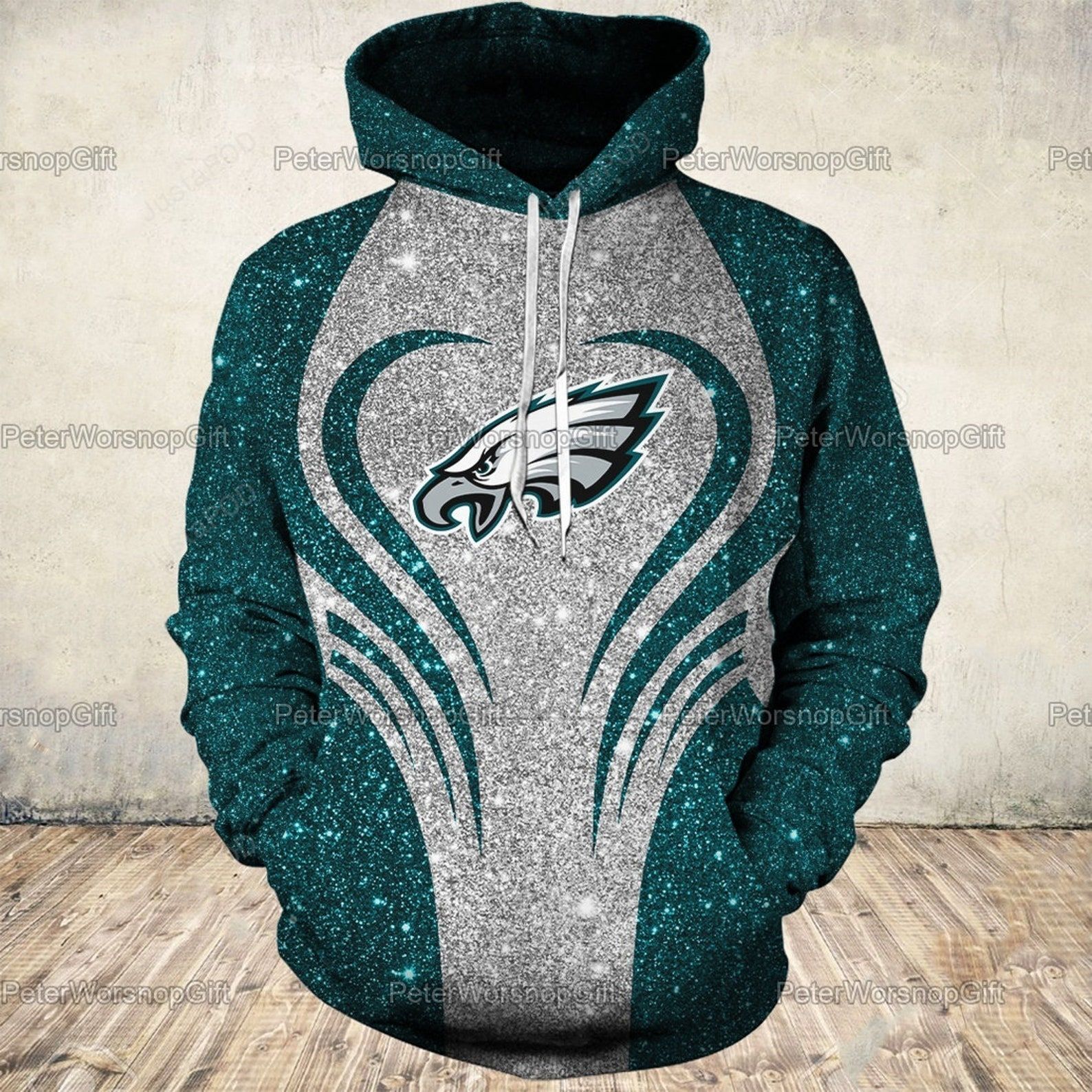 Philadelphia Eagles 3d All Over Print Hoodie Zip-up Hoodie-trungten-b2gvh