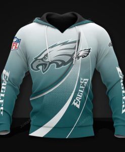 Philadelphia Eagles 3d All Over Print Hoodie Zip-up Hoodie-trungten-z28hv