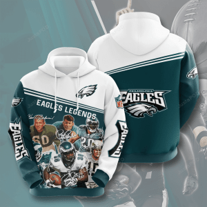 Philadelphia Eagles 3d All Over Print Hoodie Zip-up Hoodie