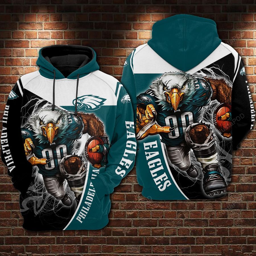 Philadelphia Eagles Nfl Football Big Eagle 3d Hoodie For Men For Women Philadelphia Eagles All Over Printed Hoodie Philadelphia Eagles 3d Shirt