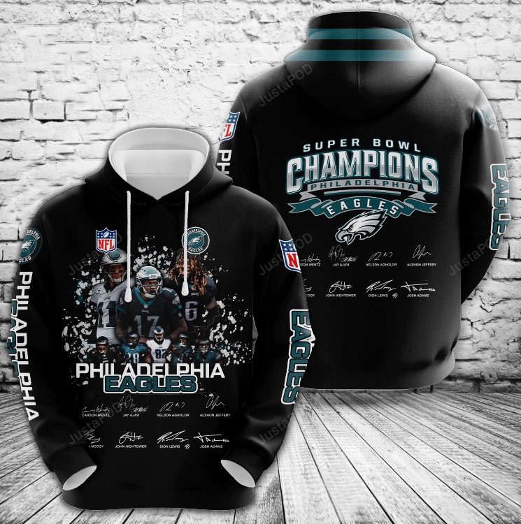 Philadelphia Eagles Nfl Football Super Bowl Champion 3d For Men For Women All Over Printed Hoodie