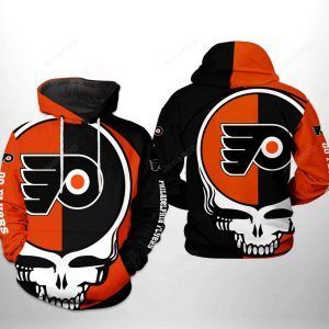 Philadelphia Flyers Nhl Grateful Dead 3d All Over Print Hoodie Zip-up Hoodie