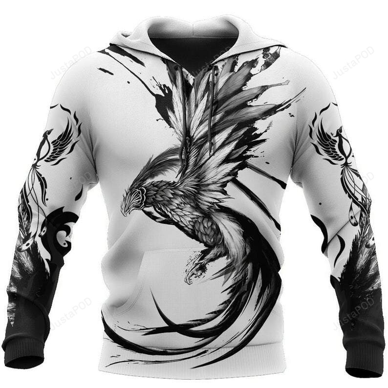 Phoenix 3d All Over Print Hoodie Zip-up Hoodie