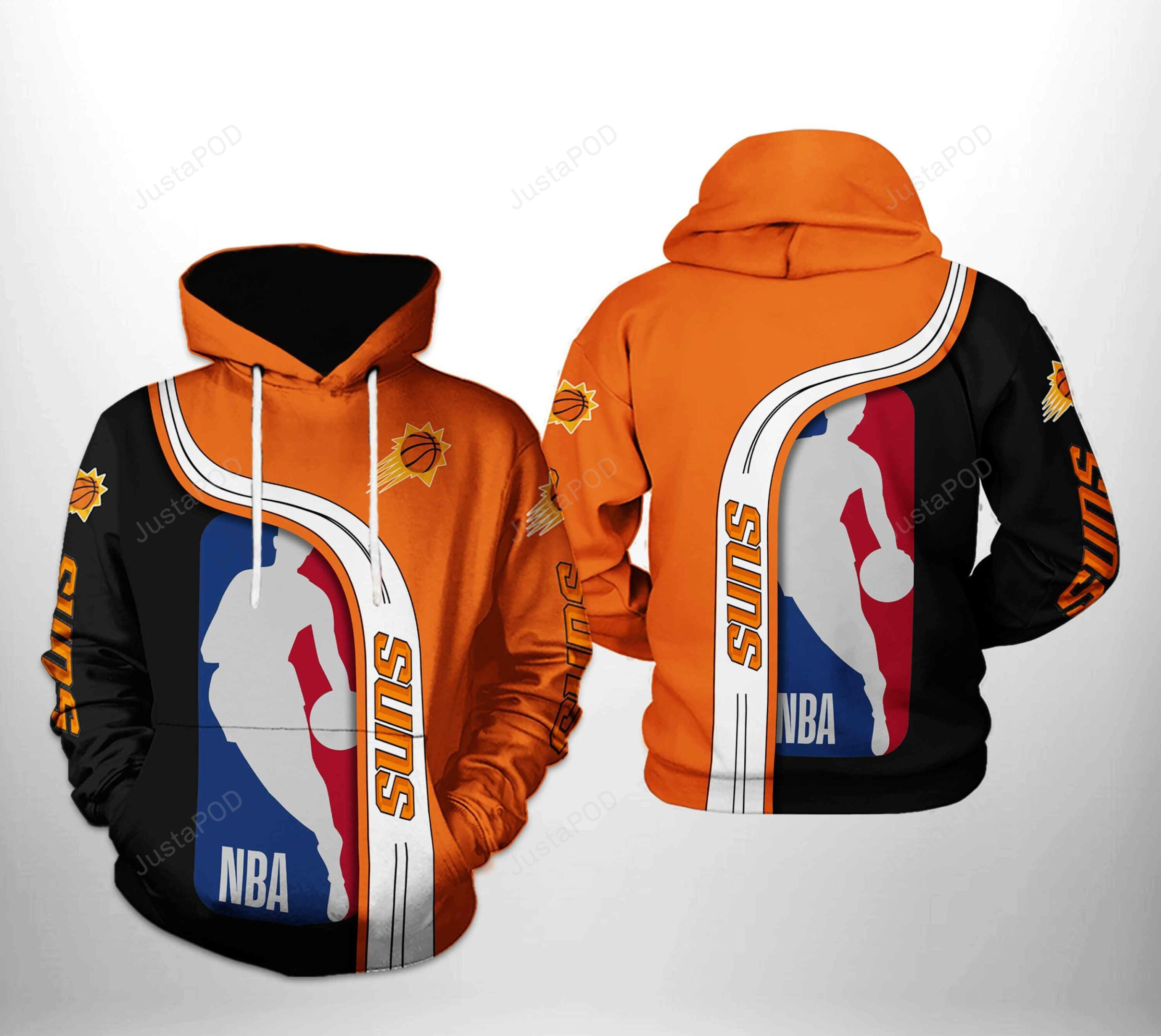 Phoenix Suns Nba Team 3d All Over Print Hoodie Zip-up Hoodie