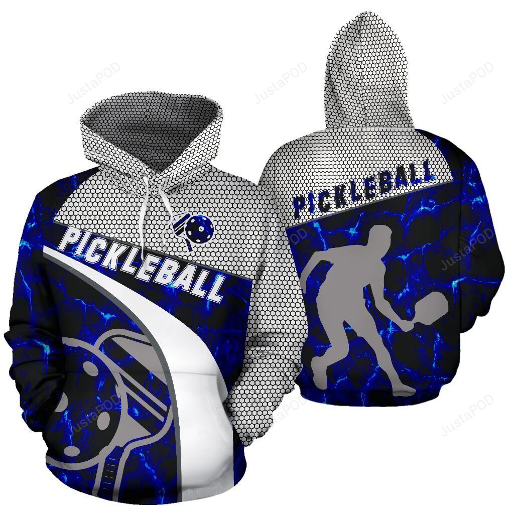 Pickleball Wave Minimal Rhombus Pattern 3d All Over Print Hoodie Zip-up Hoodie