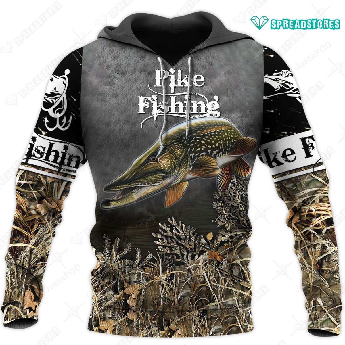 Pike Fishing 3d Hoodie