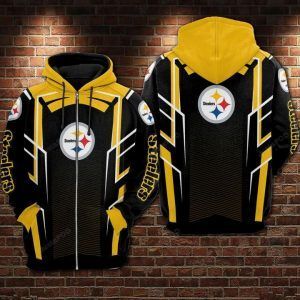 Pittsburgh Steelers 3d All Over Print Hoodie Zip-up Hoodie-trungten-md0ji