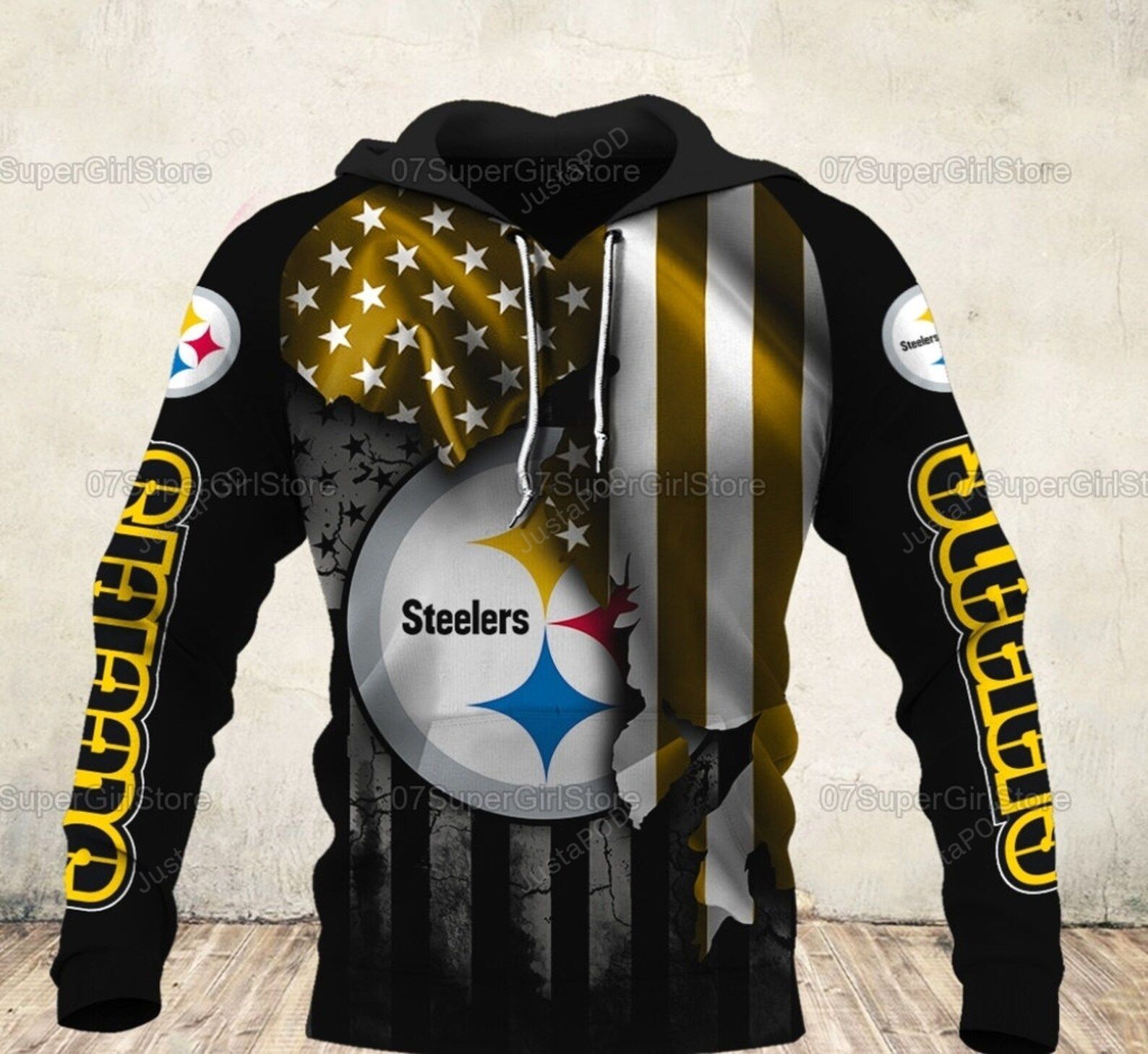 Pittsburgh Steelers Hoodie Nfl American Football Team 3d All Over Print Hoodie Zip-up Hoodie