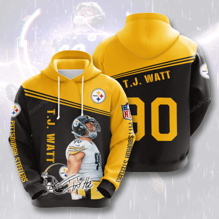 Pittsburgh Steelers Tj Watt For Fan 3d All Over Print Hoodie Zip-up Hoodie