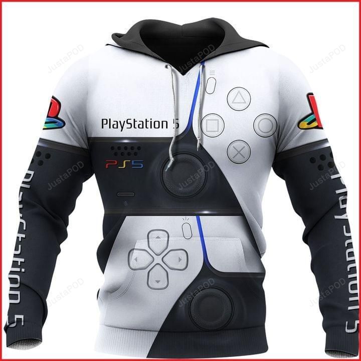 Playstation 5 Gaming Controller 3d All Over Print Hoodie Zip-up Hoodie