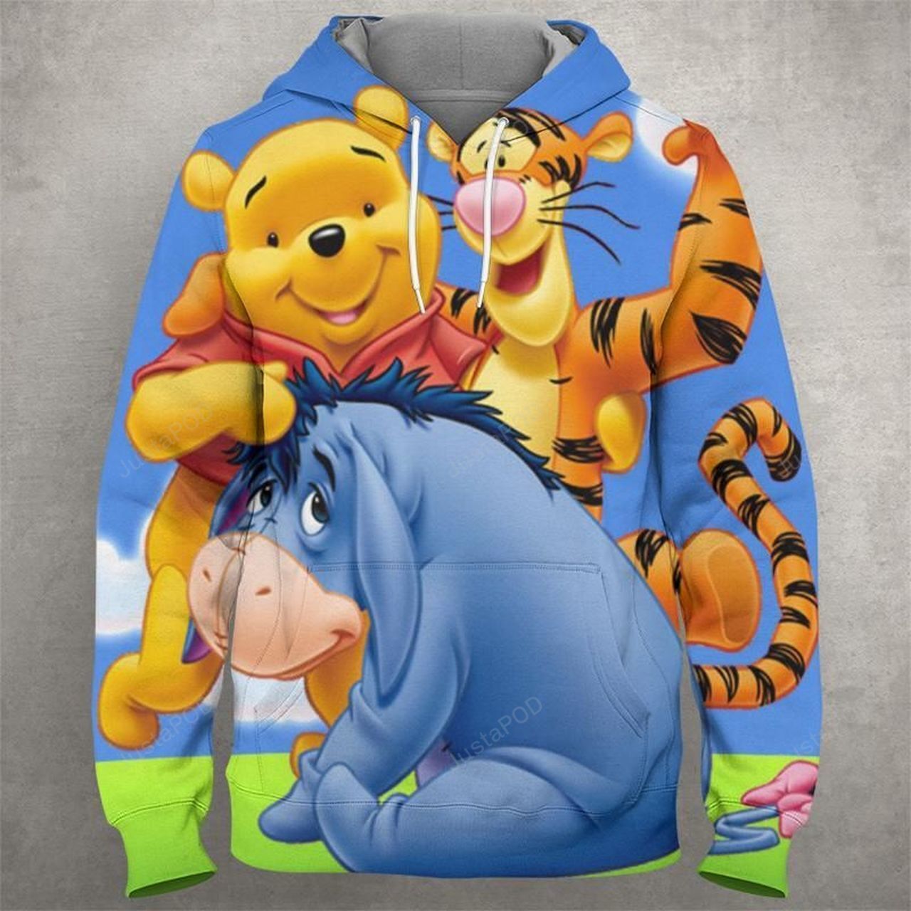 Pooh And Tigger 3d All Over Print Hoodie Zip-up Hoodie