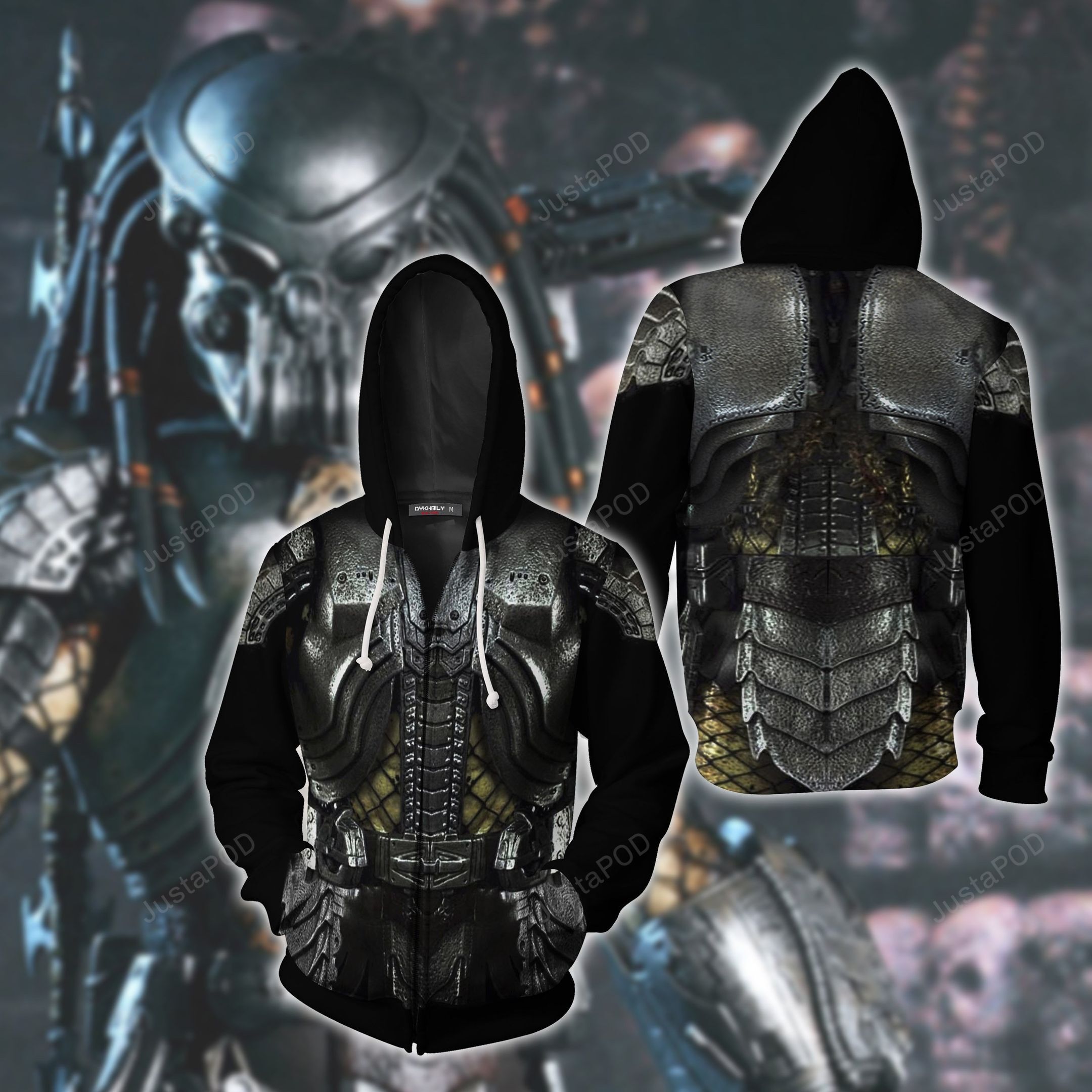 Predator 3d All Over Print Hoodie Zip-up Hoodie