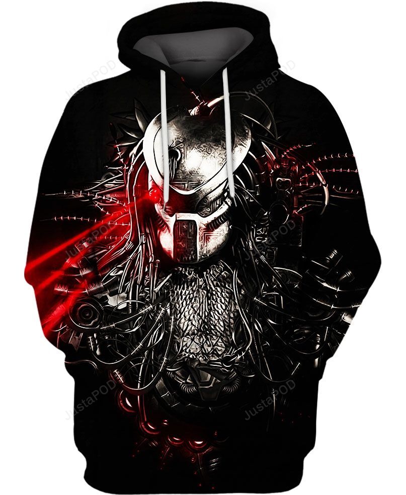 Predator Bust 3d All Over Print Hoodie Zip-up Hoodie