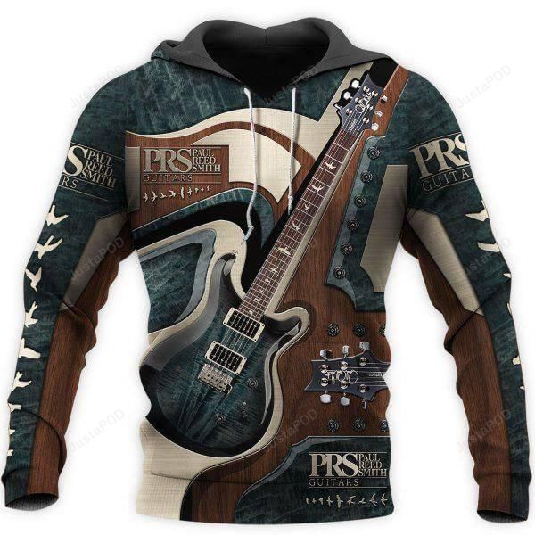 Prs Paul Reed Smith Guitars Legend 3d All Over Print Hoodie Zip-up Hoodie