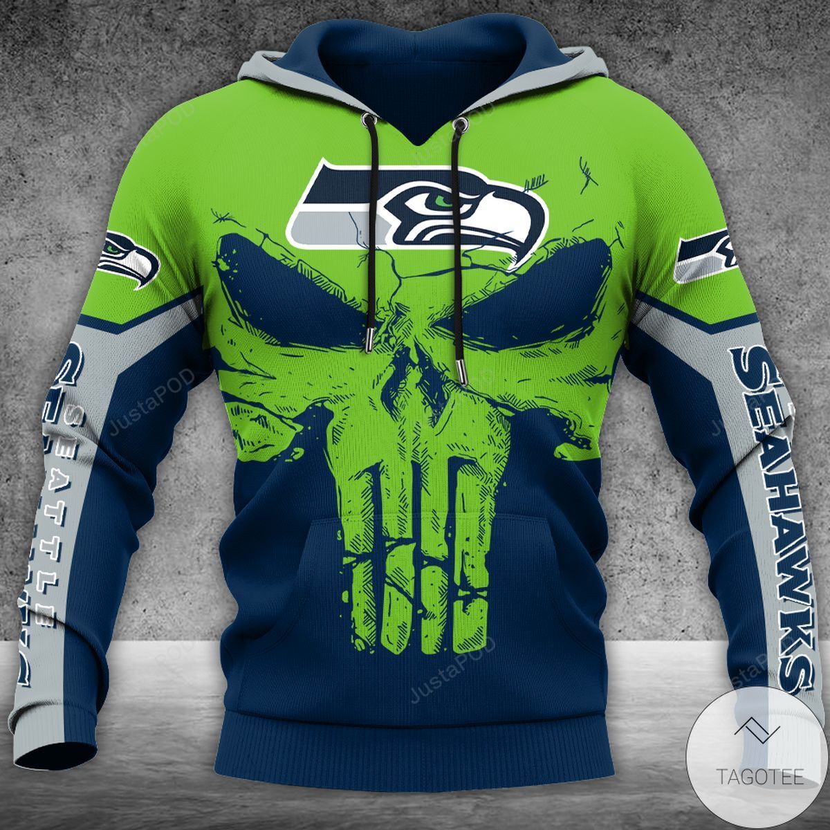 Punisher Seahawks 3d All Over Print Hoodie Zip-up Hoodie