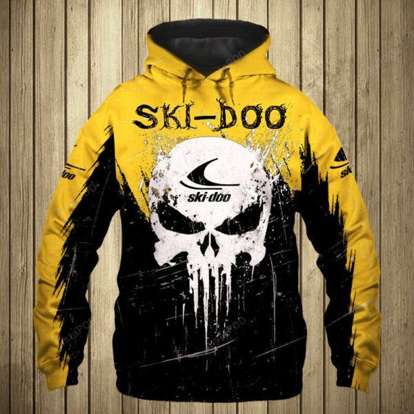 Punisher Skull Ski-doo Brp Logo Men And Women 3d Hoodie Shirt Ski-doo Brp 3d Shirt