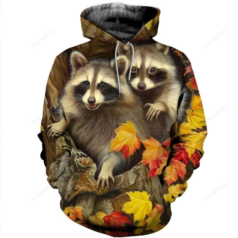 Raccoon 3d All Over Print Hoodie Zip-up Hoodie