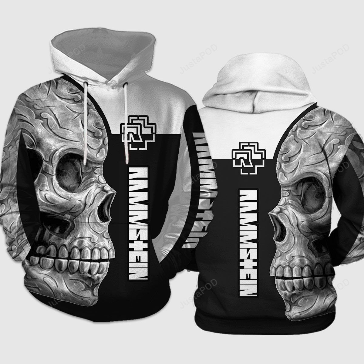 Rammstein Skull Rock Band 3d Hoodies Zip Hoodie Bomber Jacket T-shirt 3d Full Printed Shirts