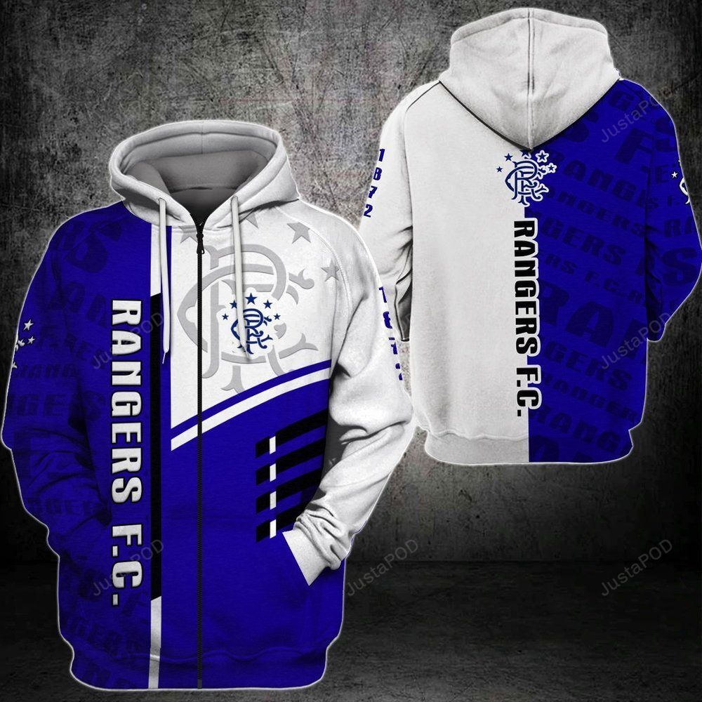 Rangers Fc 3d All Over Print Hoodie Zip-up Hoodie-trungten-3k3f8