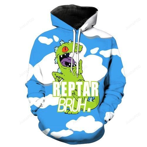 Reptar Bruh Rugrats Zip Hoodies Custom 3d