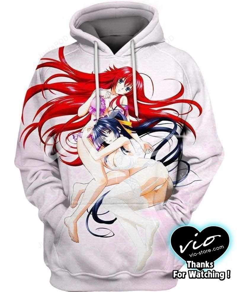 Rias Gremory And Akeno Himejima 3d Hoodie For Men Women All Over 3d Printed Hoodie Pullover Sweatshirt