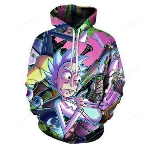 Rick And Morty 3d All Over Print Hoodie Zip-up Hoodie-trungten-aw41q