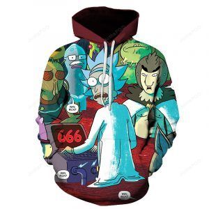 Rick And Morty 3d All Over Print Hoodie Zip-up Hoodie-trungten-mx47p