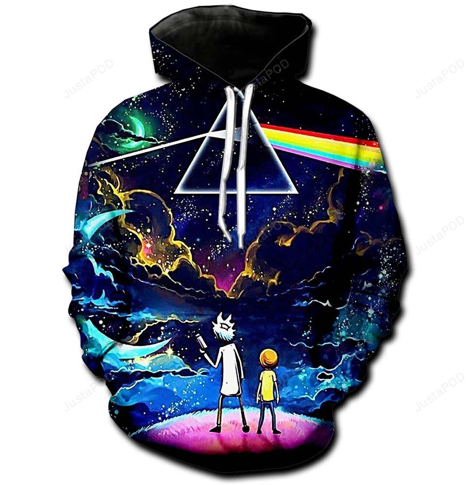 Rick And Morty X Pink Floyd 3d Hoodie