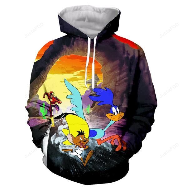 Road Runner Wile E Coyote For Unisex 3d All Over Print Hoodie Zip-up Hoodie