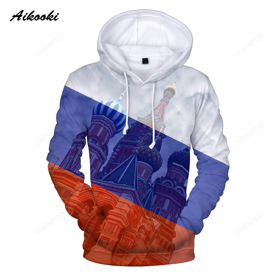 Russia Flag 3d All Over Print Hoodie Zip-up Hoodie