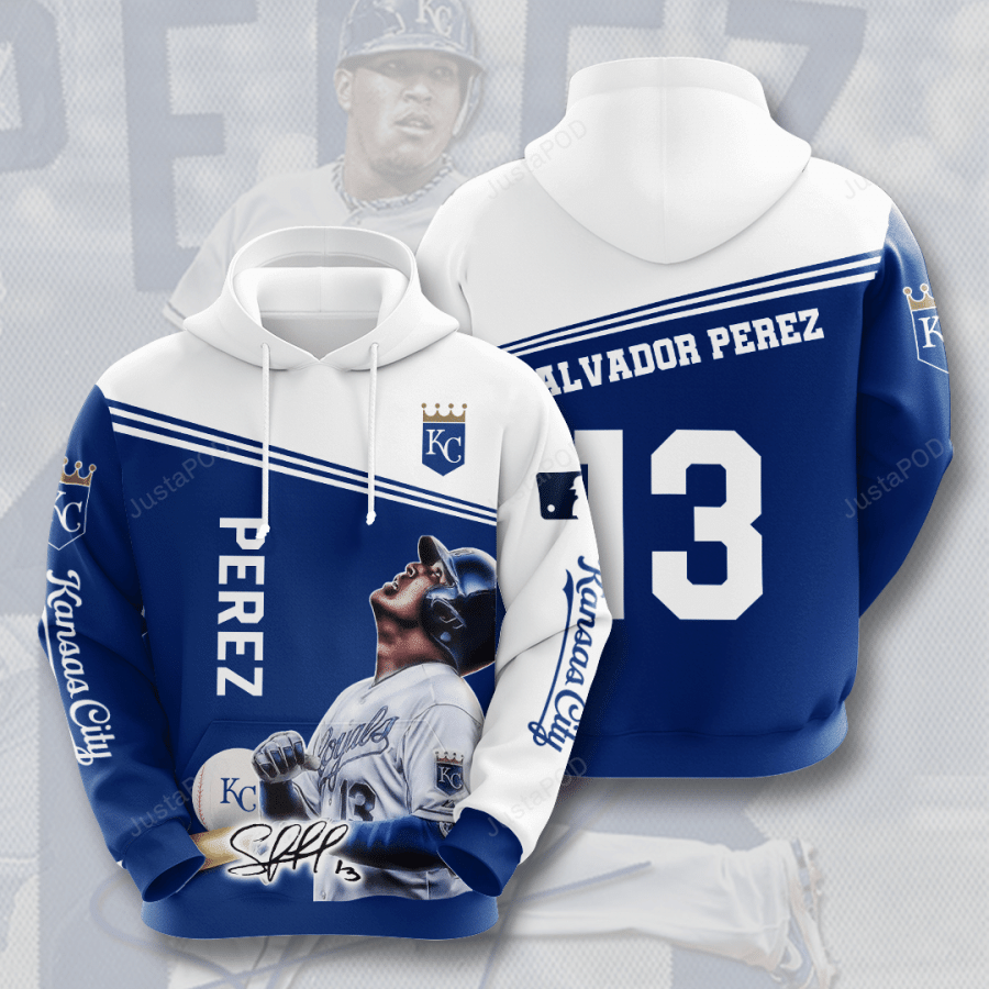 Salvador Perez Kansas City Royals Men And Women 3d Hoodie Kansas City Royals 3d Shirt