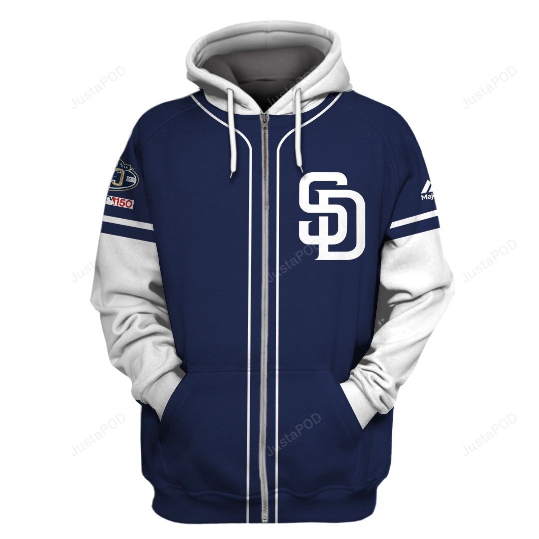 San Diego Padres 3d All Over Print Hoodie Zip-up Hoodie-trungten-nsqfm