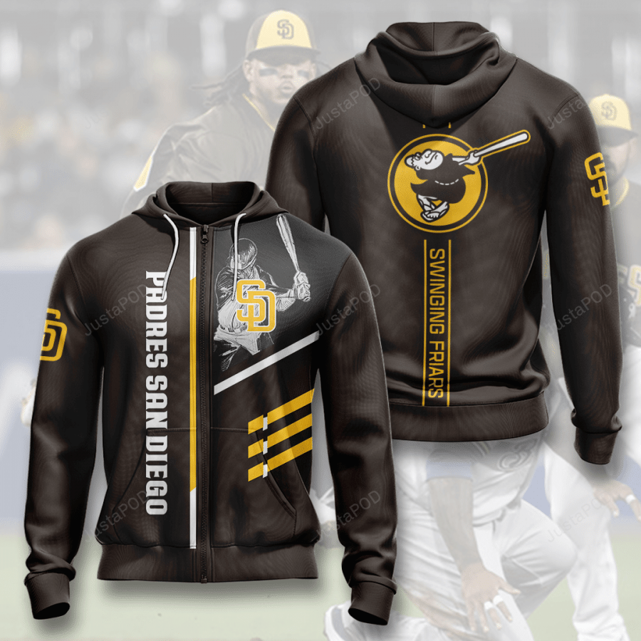 San Diego Padres Men And Women 3d Zip Hoodie San Diego Padres 3d Shirt